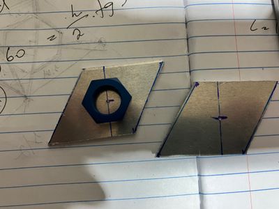The blanks for the brackets.