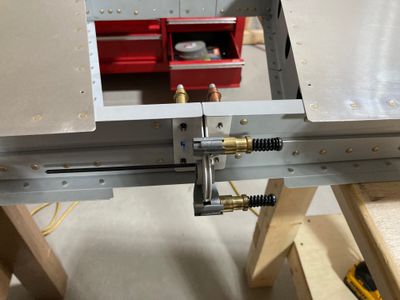 Aligning the parts for the drilling.