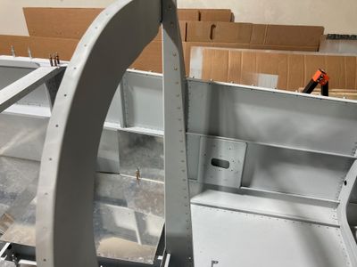 The F-728B angle is riveted to the F-728A channel.