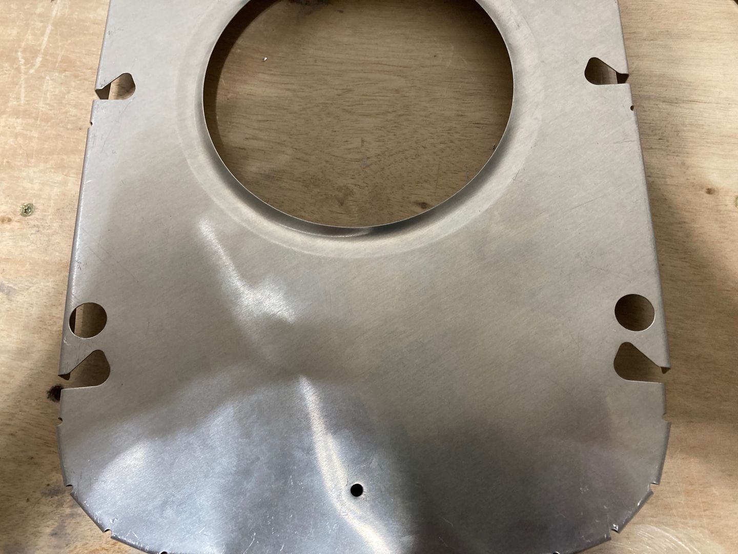 Another two holes for the rudder cable.