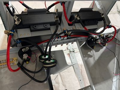Continuing wiring the power distribution