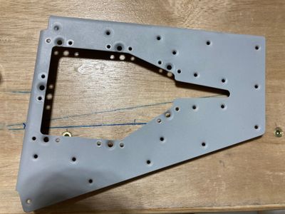 The countersinks are primed.
