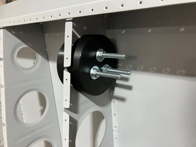 Pressing flanges in the ribs