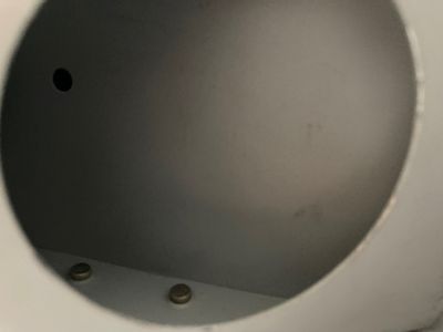The rivets hidden inside the rudder horn brace are good.