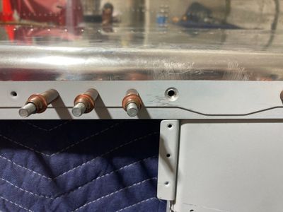 The hole countersinked.