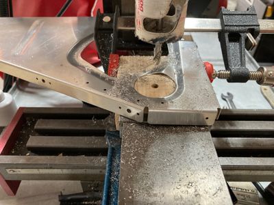 The hole is drilled.