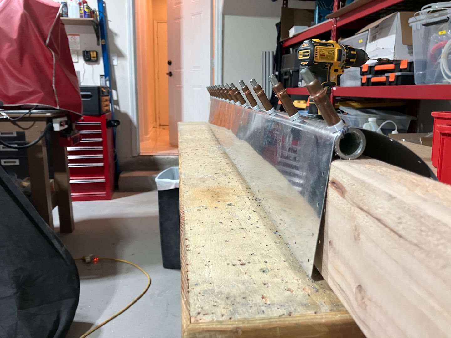 Holes are drilled.