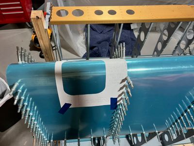 View of the template from the bottom side.