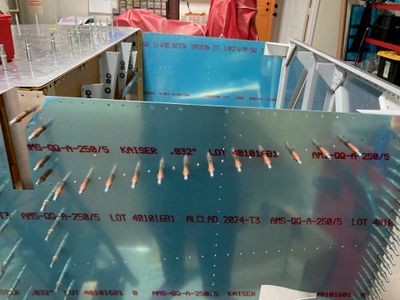 Fitting the left auxiliary longeron