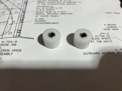 Machined spacers.