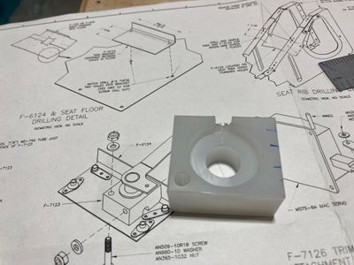 The notch machined.