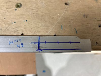 Marking the holes location.