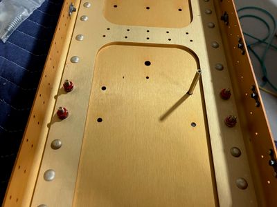 Match drilling the tiedown bars.