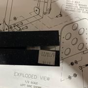 Measuring the angle of the hole.