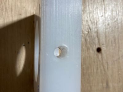 The hole is messed up.