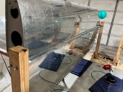 Riveting the top skins