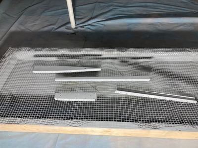 Painting the replacement parts