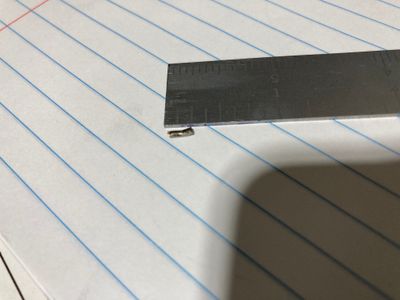 A piece of metal from the sump.