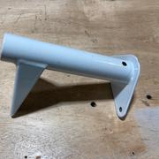 The powder coated bracket.