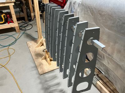 Priming the first set of wing ribs