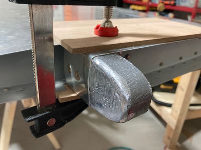 Rounded the counter-balance with a file.