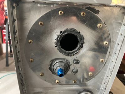 The sender plate screwed in.