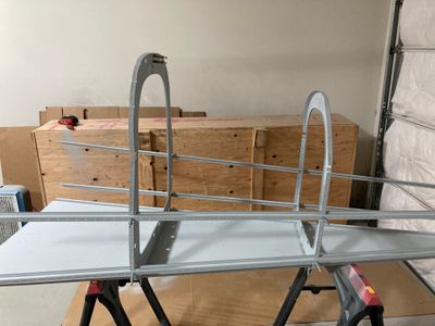 Dimpling and beginning of an aft fuselage riveting