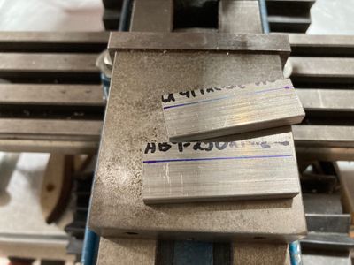 Spacer stock cut in half.