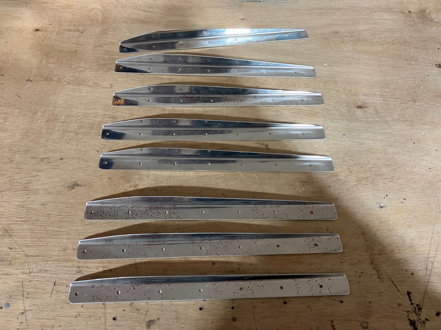 All the stiffeners are deburred.
