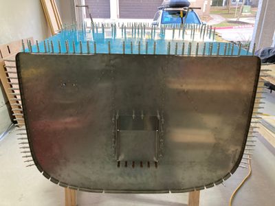 The bottom skin is drilled.