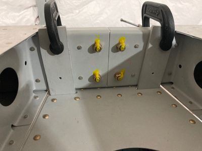 The tooling holes.