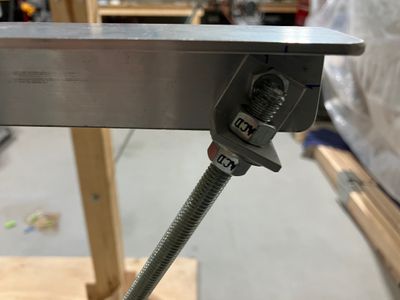 Adjustment nuts.