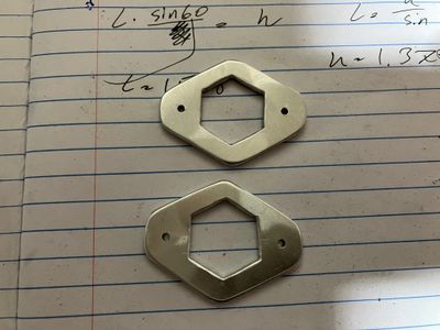The finished brackets.