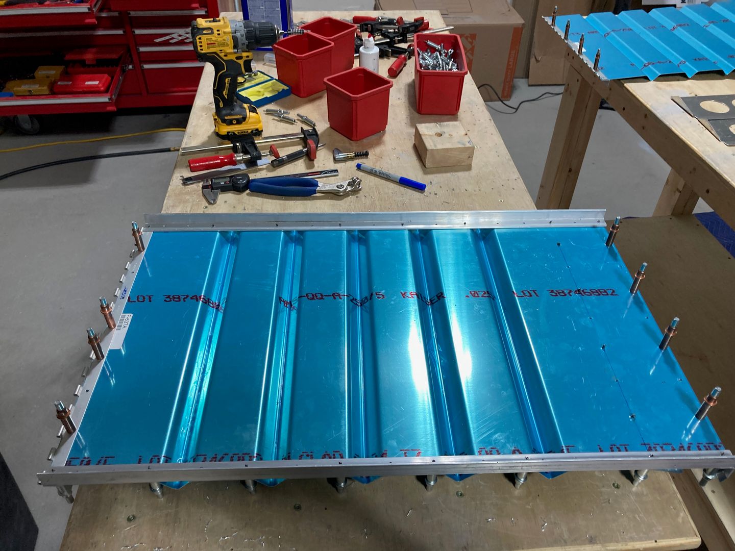 Everything drilled to size.