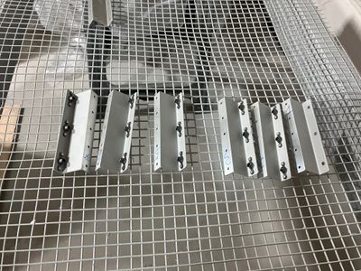 Installing the nutplates.