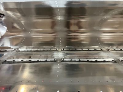 Riveting the stiffeners