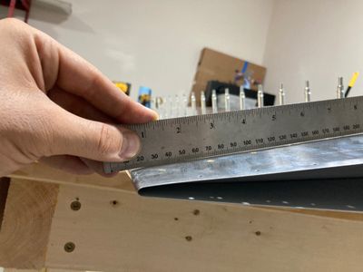 The folded edge.