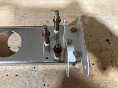 The bracket and the doubler are drilled to the spar.