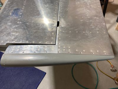 Drilled the fairing, dimpled the skin.