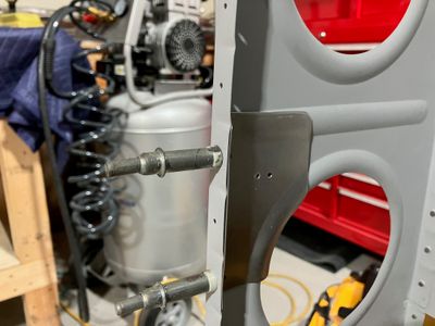 A drilling template.