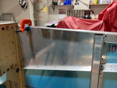 F-7101 drilled to the longerons and to the skin.