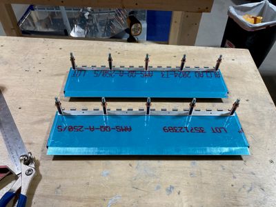Final drilled holes.