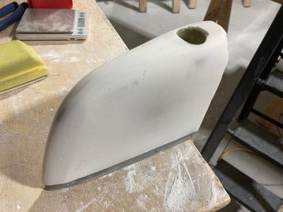 The first iteration of sanding.
