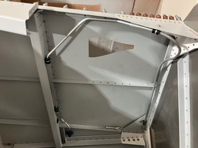 The left side vent line.