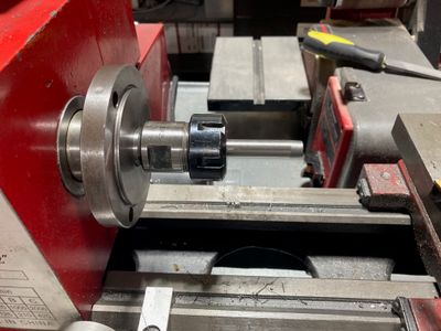 Machining the pin.
