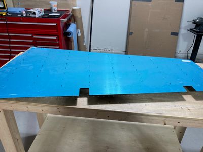 Match-drilling stiffeners to the skins.