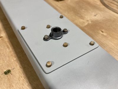 Nut plate installed.