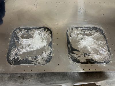 Riveted the doubler and screwed the covers.