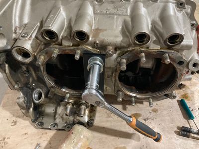 Using the plate to pull the stud.