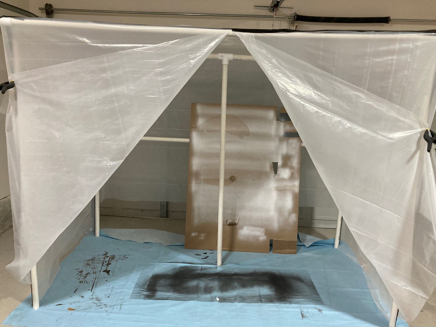 Paint booth ready for business!